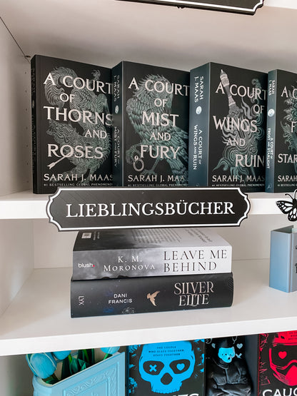 Lieblingsbücher Regalschild BASIC