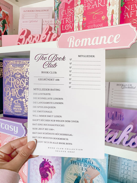 BOOK CLUB COLLECTION - The Book Club Karte A5
