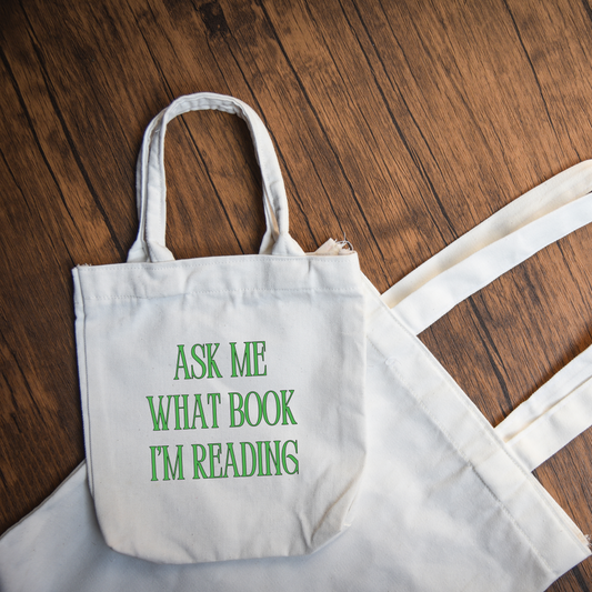 Ask Me What Book I'm Reading Buchtasche