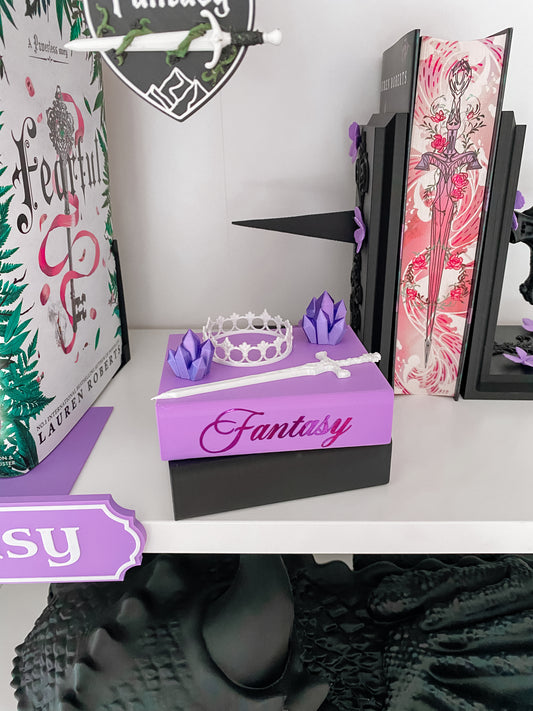 Fantasy Deko-Bücherstapel