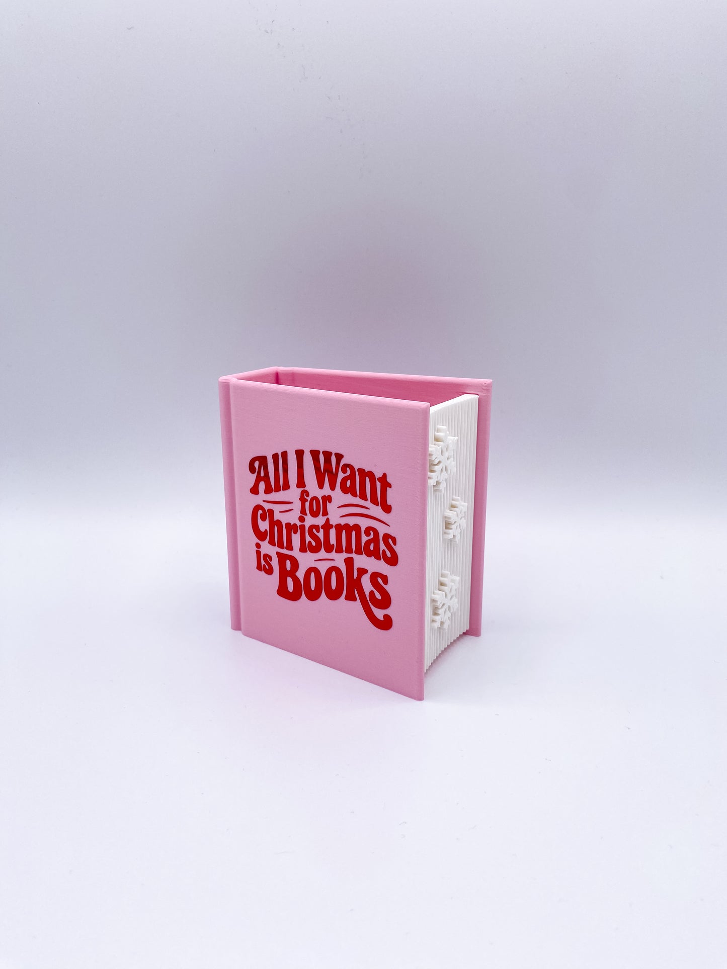 „All I Want For Christmas“ Lesezeichenhalter mit Farbschnitt