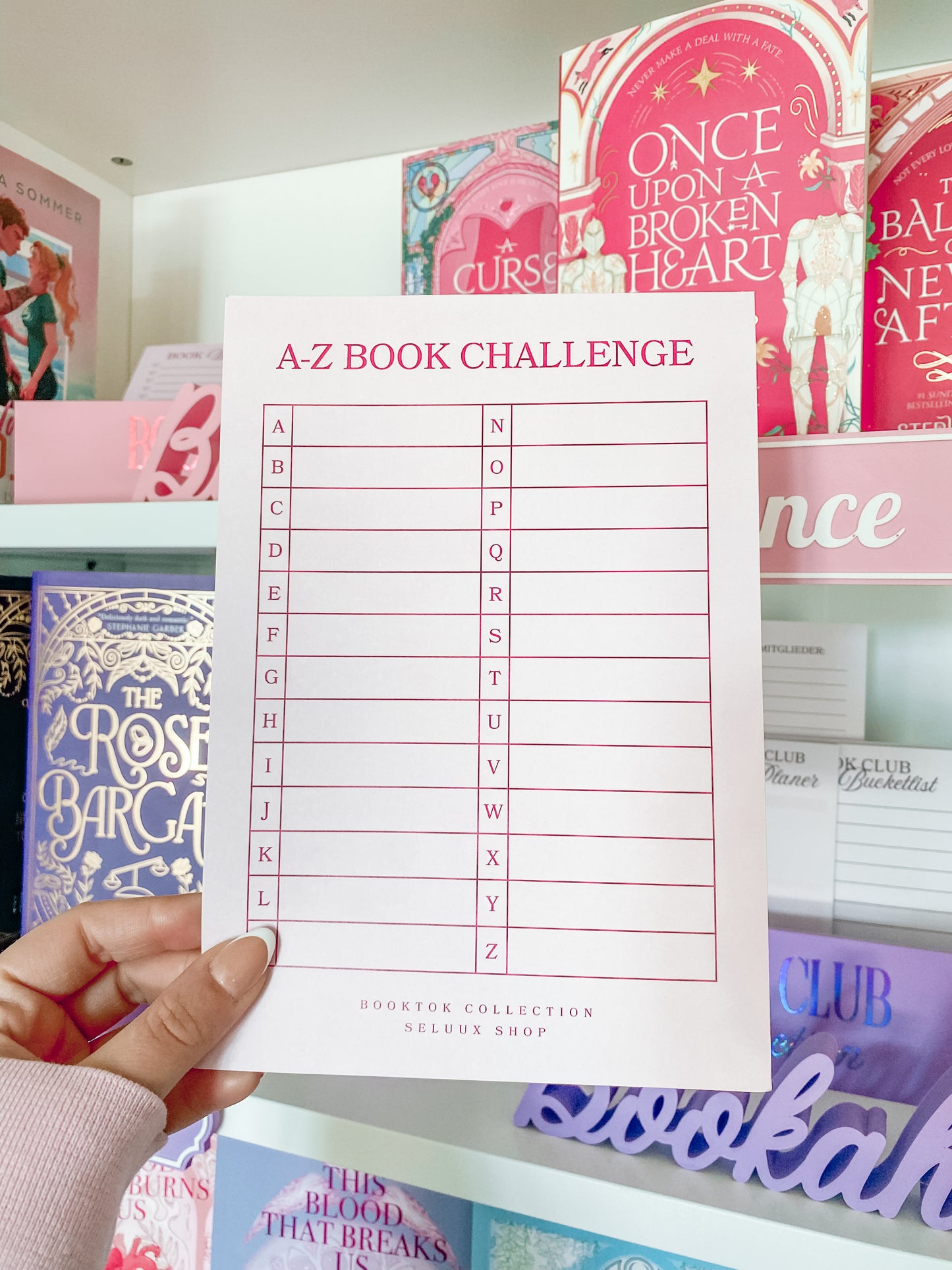 BOOKTOK COLLECTION - A-Z Book Challenge Karte A5