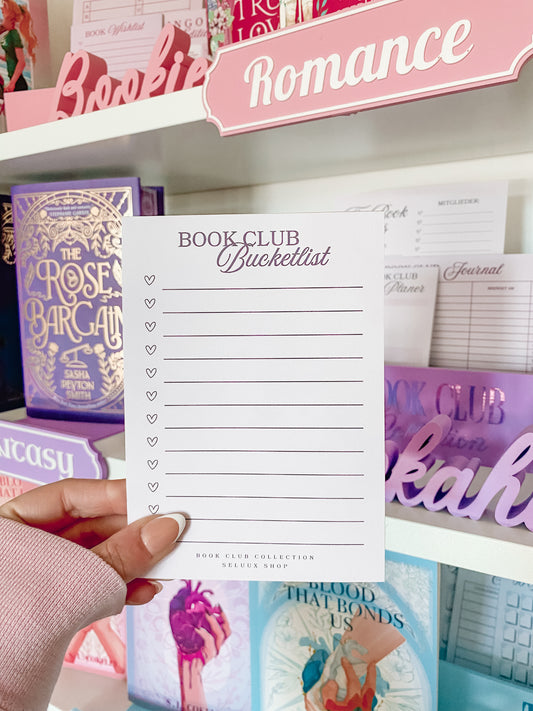 BOOK CLUB COLLECTION - Book Club Bucketlist Block A6