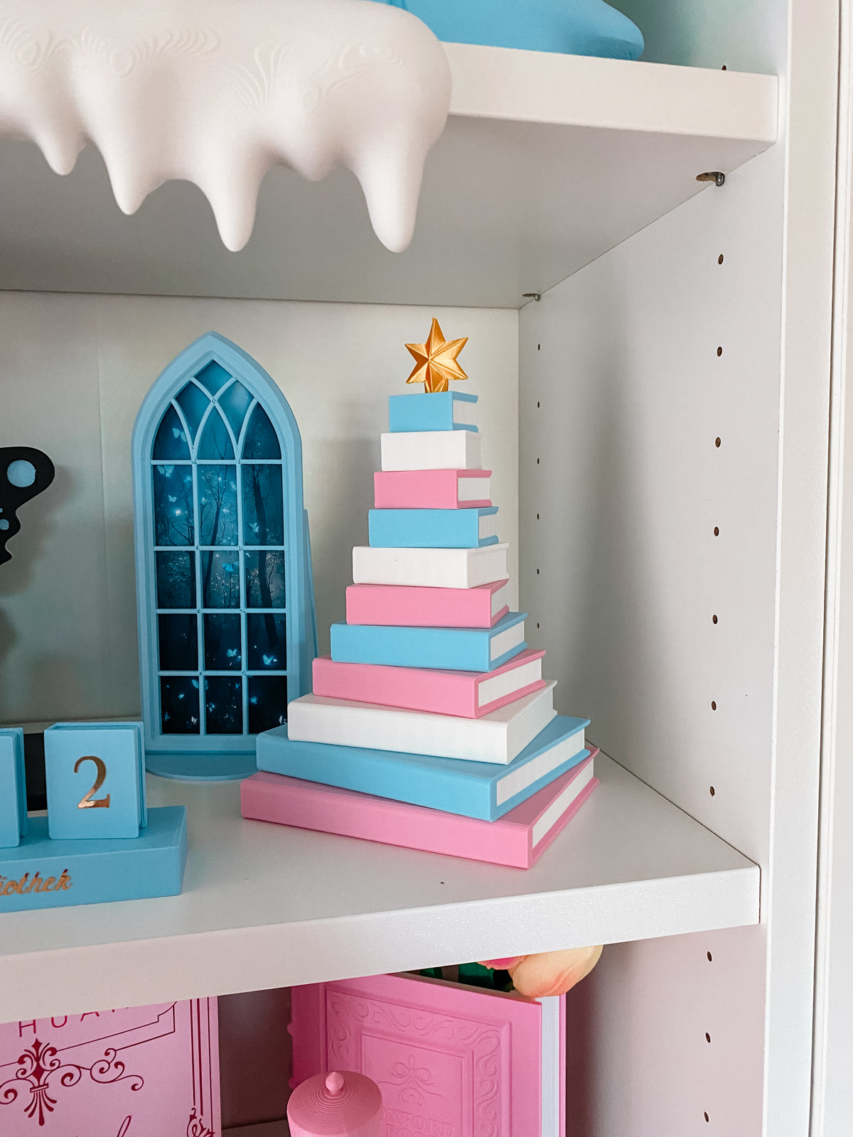 Bücher-Weihnachtsbaum