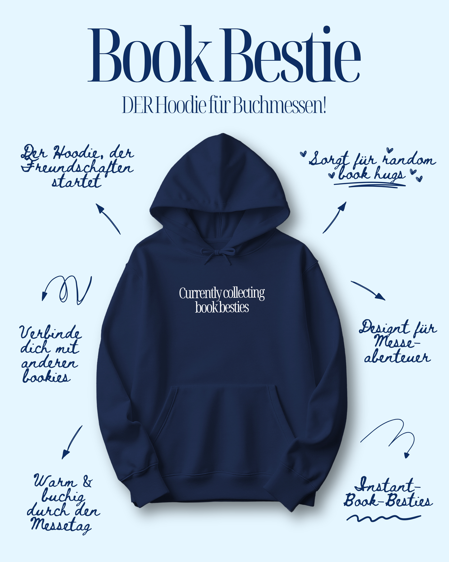 DER Messe-Hoodie „Book Bestie“