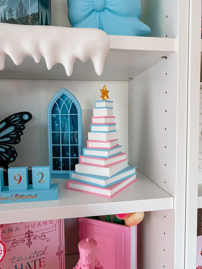 Bücher-Weihnachtsbaum