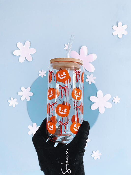 Bows & Pumpkins Trinkglas