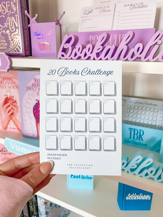 TBR COLLECTION - 20 Books Challenge Karte A6