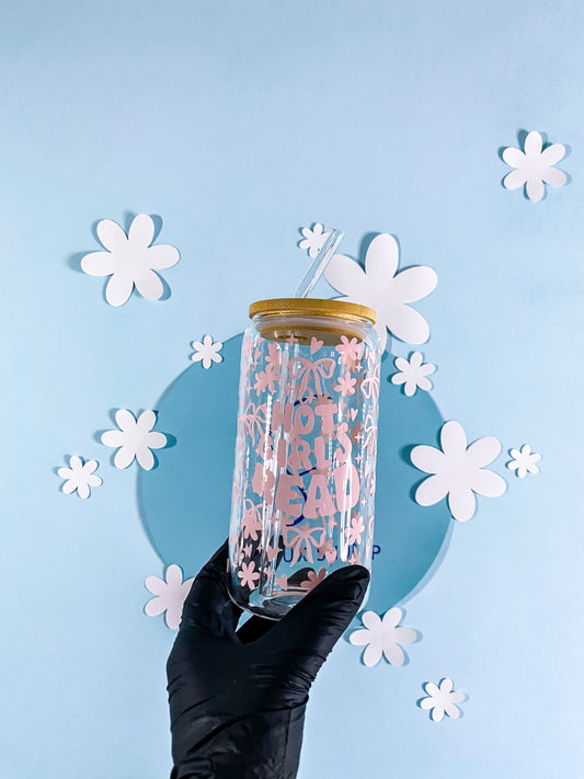 Hot Girls Read Trinkglas