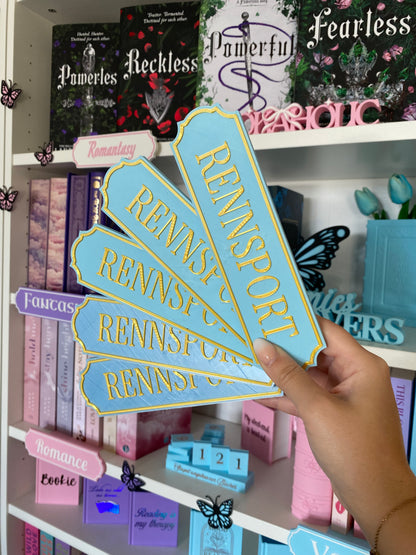 SECOND CHANCE - „Rennsport“ Genre-Regalschild (KEIN Adapter dabei)