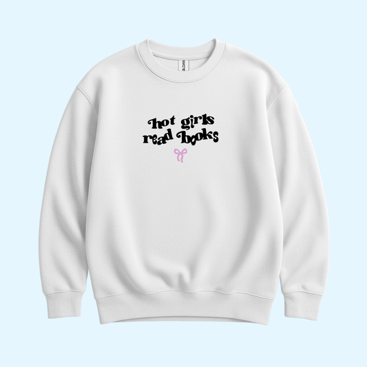 Sweatshirt - Hot Girls Read Books (Schleife)