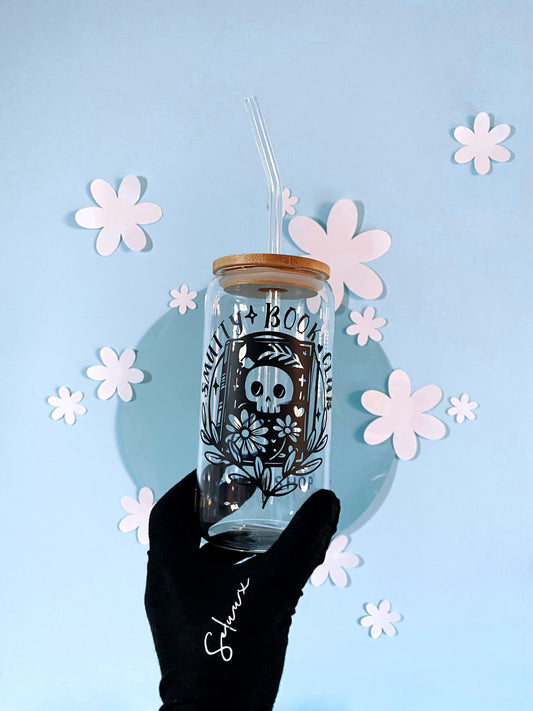 Smutty Book Club Trinkglas BW