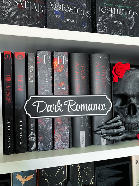 Dark Romance Regalschild