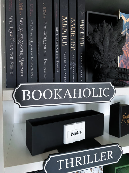 Bookaholic Regalschild BASIC