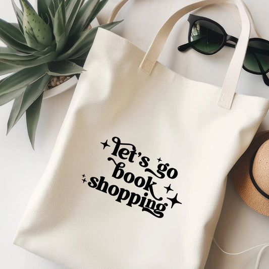 Let‘s Go Book Shopping Jutebeutel