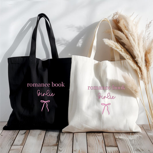 Romance Book Girlie Jutebeutel
