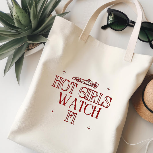 Hot Girls Watch F1 Jutebeutel